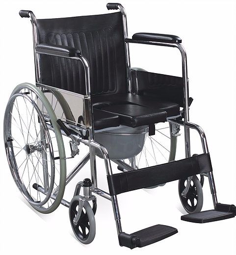 Extra Wide Commode Wheelchair