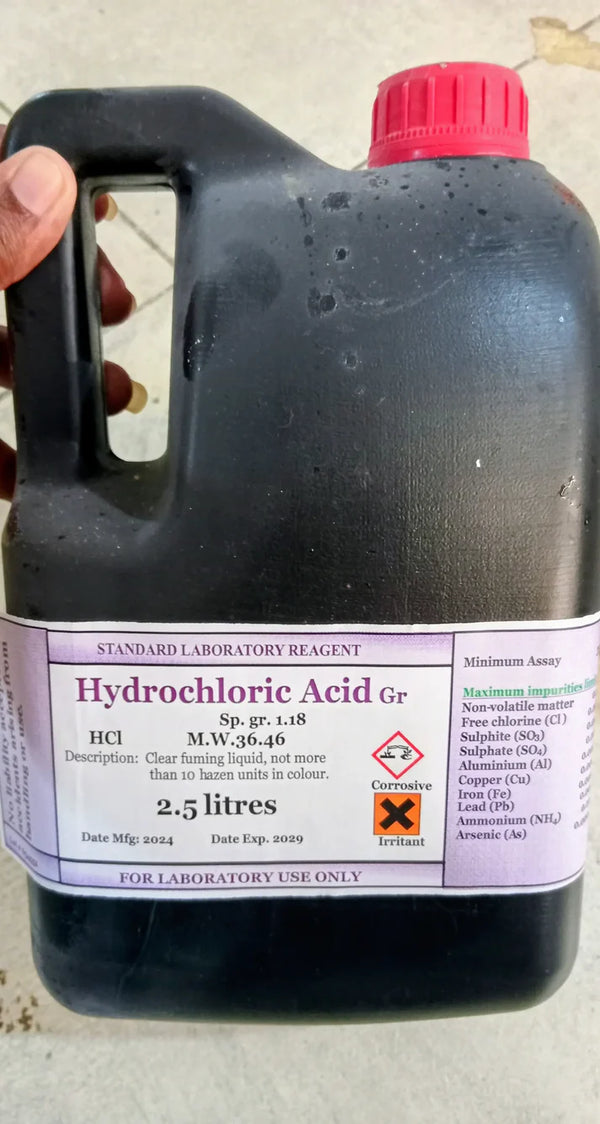 Hydrochloric acid 2.5L